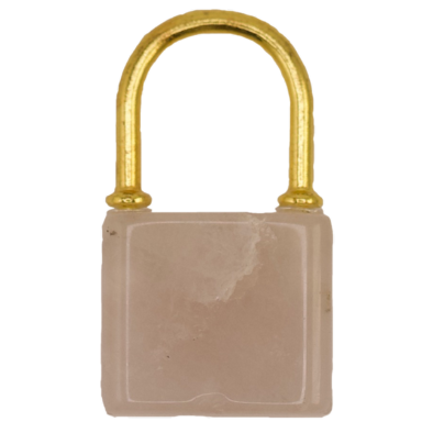 Lock Charm Beige