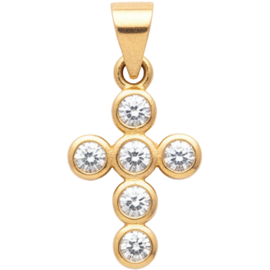 Crystal Cross Charm