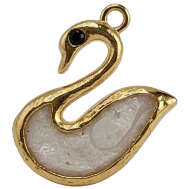 Elegant Swan Charm
