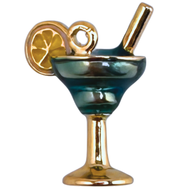 Emerald Cocktail Charm Pendant