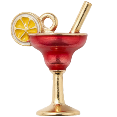 Ruby Cocktail Charm Pendant