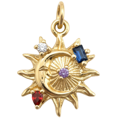 Sunburst Eclipse Charm Pendant