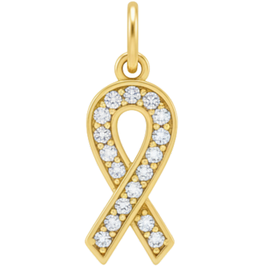 Awareness Ribbon Charm Pendant