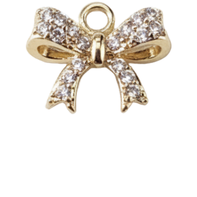 Ribbon Bow Charm Pendant