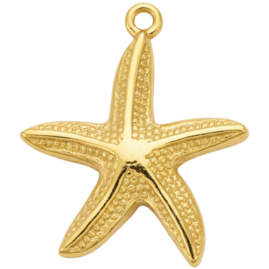 Golden Starfish Charm