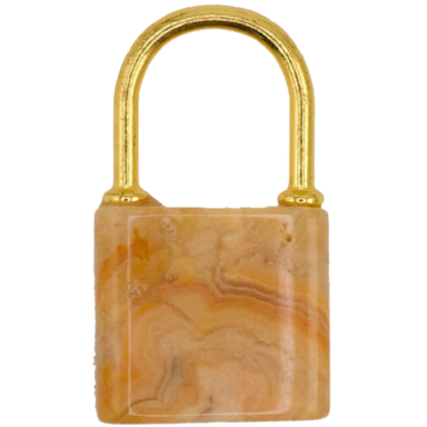 Lock Charm Brown