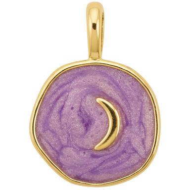 Lavender Moon Coin Charm