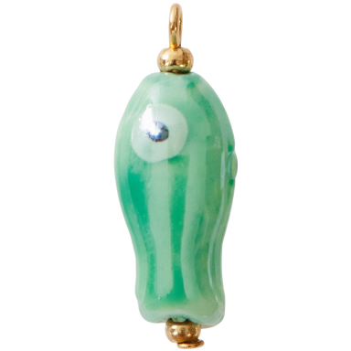 Mint Lucky Fish Charm