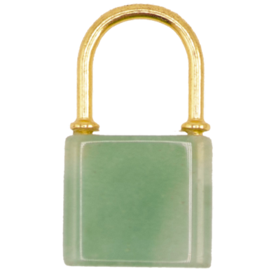 Lock Charm Mint Green
