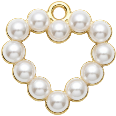 Pearly Heart Charm