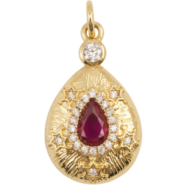 Ruby Red Sultan's Eye Charm
