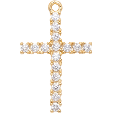 Crystal Cross Charm