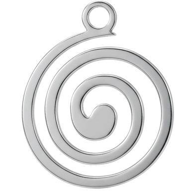 Silver Hurricane Charm Pendant