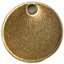 Medium Disc Charm Gold