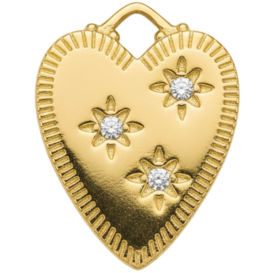 Starry Heart Charm Pendant