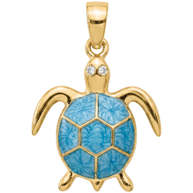 Turquoise Turtle Charm