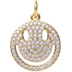 Crystal Smiley Face Charm