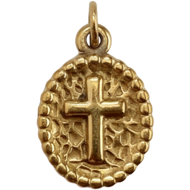 Holy Cross Coin Charm