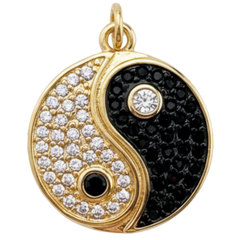 Crystal Yin Yang Charm