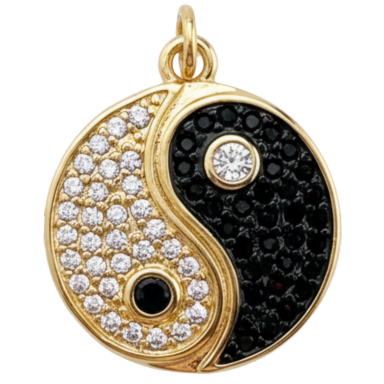 Crystal Yin Yang Charm