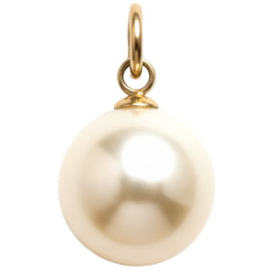 Pearl Eyeball Charm Pendant