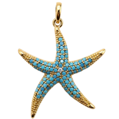 Ocean Starfish Charm Pendant