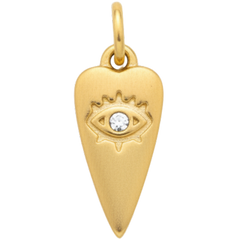 Golden Heart Eye Charm