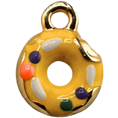 Yellow Donut Charm