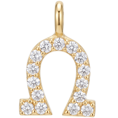 Omega Symbol Charm - Horseshoe Charm