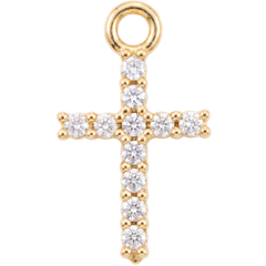 Gold Cross Charm