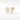 Ivory oval gold plated brass stud earrings with push-back setting on neutral surface