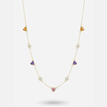 Multiple Heart Station Necklace