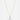 Gold Radiant Drop Solitaire Necklace