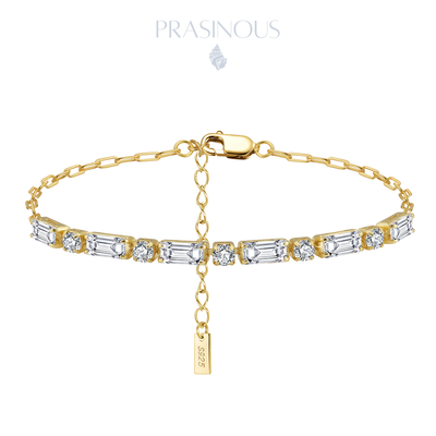 Golden Prism Tennis Bracelet