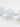 Close-up of large round aqua blue chalcedony beads with blush pink pearl spacers