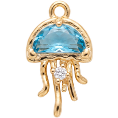 Aqua Jellyfish Charm