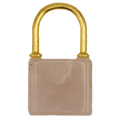 Lock Charm Beige