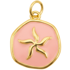 Coral Starfish Coin Charm