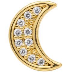 Crescent Moon Charm Pendant