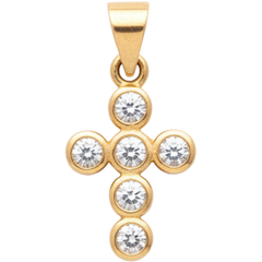 Crystal Cross Charm