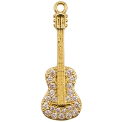 Crystal Guitar Charm