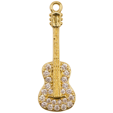 Crystal Guitar Charm