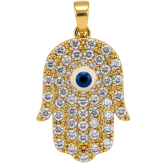 Crystal Hamsa Hand Charm
