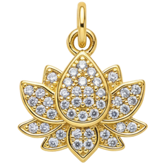 Crystal Lotus Charm
