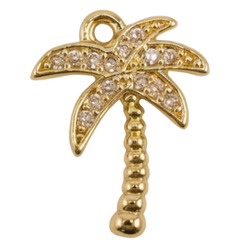 Crystal Palm Tree Charm