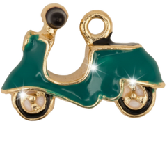 Green Scooter Charm Pendant