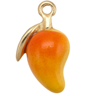 Golden Mango Charm