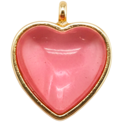 Pink Heart Charm Pendant