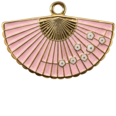 Pink Sakura Fan Charm