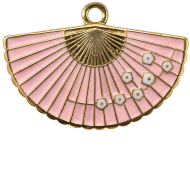 Pink Sakura Fan Charm